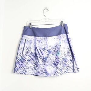 Fila purple skort lilac short tennis golf sport athletic pockets abstract print